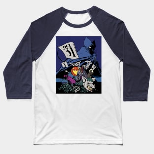 Batmouse - the Long-Tailed Halloween Baseball T-Shirt